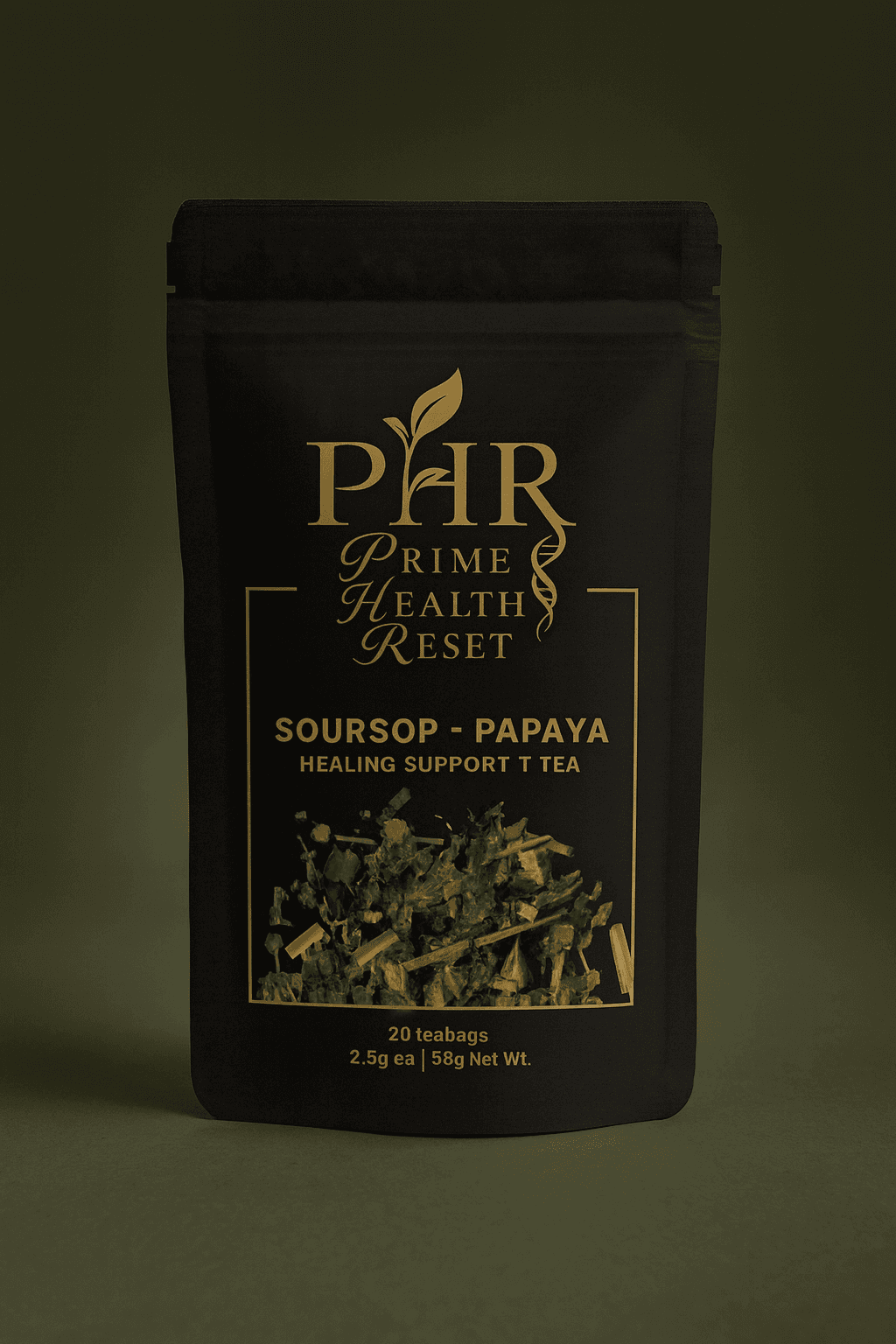 Soursop + Papaya Healing Support — 20 Tea Bags