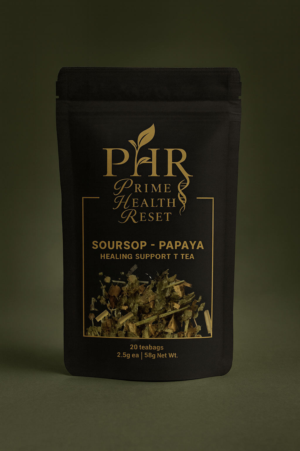 Soursop + Papaya Healing Support — 20 Tea Bags